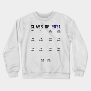 Class of 2031 Grow With Me Crewneck Sweatshirt